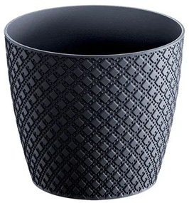 MarHome ΓΛΑΣΤΡΑ ΣΤΡΟΓΓΥΛΗ ΑΝΘΡΑΚΙ ORIENT Φ18.9x16.7cm 5/90ΚΙΒ  09-DOR190-S433