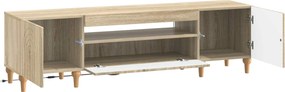 vidaXL Ντουλάπα LED Τηλεόρασης Sonoma Δρυς Επεξεργασμένο Ξύλο