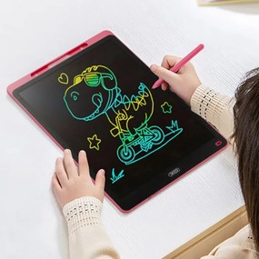 Ψηφιακός πίνακας γραφής LCD 16 ιντσών με ροζ περίβλημα