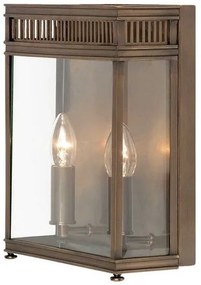 Φανάρι Απλίκα Φωτιστικό Τοίχου 2xE14 IP44 31cm Holborn Elstead Lighting HL7-M-DB Μπρονζέ