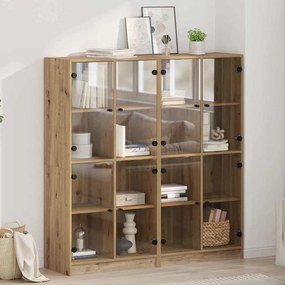 vidaXL Highboard 2 pcs Artisan Oak 68 x 37 x 142 εκ Επεξεργασμένο ξύλο