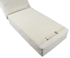 Μαξιλάρι Ξαπλώστρας Vertian Τextilene σε Μπέζ 194x58x20εκ. 194x58x20 εκ.