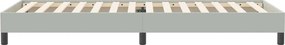 vidaXL Box Spring κρεβάτι χωρίς στρώμα ανοιχτό γκρι 80x220cm Βελούδινο