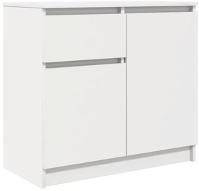 Συρταριέρα με Συρτάρια Λευκή 71x35x65 εκ. από Επεξ. Ξύλο - Λευκό