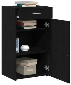 vidaXL Πλαϊνό γραφείο Μαύρη δρυς 30 x 42.5 x 93 εκ. Επεξεργασμένο ξύλο