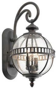 Φανάρι Απλίκα Φωτιστικό Τοίχου 2xE14 IP44 49cm Halleron Elstead Lighting-KL-HALLERON-2S-Γκρι KL-HALLERON-2S