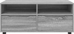 vidaXL Ντουλάπι TV 100 x 48 x 43 εκ. Γκρίζο Σονομα Επεξεργασμένο Ξύλο