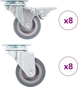 vidaXL Ρόδες Περιστρεφόμενες 16 τεμ. 50 χιλ.