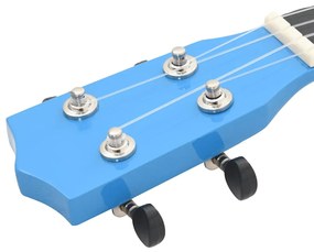 vidaXL Γιουκαλίλι Σοπράνο Σετ Παιδικό Γαλάζιο 21&#039;&#039; με Θήκη