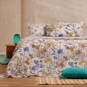 Σεντόνια Elrod (Σετ 3τμχ) Blue Melinen Single 170x270cm Cotton-Polyester