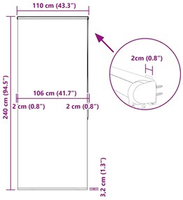 ΚΟΥΡΤΙΝΑ ΜΠΑΝΙΟΥ ΡΟΛΟ ΚΑΣΕΤΑ 110X240ΕΚ. ΠΛΑΤΟΣ ΥΦΑΣΜΑΤΟΣ 106ΕΚ. 4015024