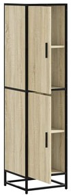 vidaXL Highboard Sonoma Oak Κατασκευασμένο ξύλο και μέταλλο
