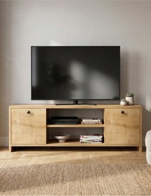 Stewehome Σκανδιναβική τηλεοπτική μονάδα με ντουλάπι από μοριοσανίδα 120x30x40 cm