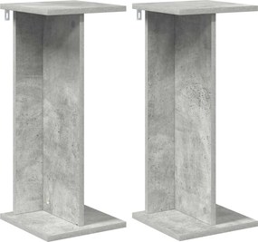 vidaXL Βάση φυτών 2 pcs Σκυρόχρωμο Γκρι 25 x 25,5 x 60,5 εκ.