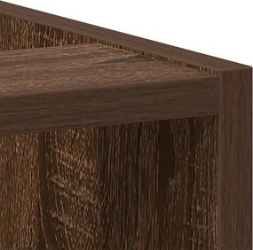 vidaXL Ντουλάπι "Riga" Καφέ Δρυς 40x44,5x81,5 εκ. από Τεχνητό Ξύλο