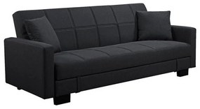Καναπές Κρεβάτι Kelso Black Ε9928,5 197x81x80 Fabric