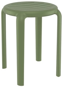 SIESTA TOM 45εκ. ΣΚΑΜΠΟ OLIVE GREEN ΠΟΛ/ΝΙΟΥ 34X34X45εκ.20.0782