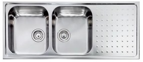 Sanitec Stainless Steel Sinks 11107 Ανοξείδωτος Νεροχύτης 80cm με ποδιά αριστερά