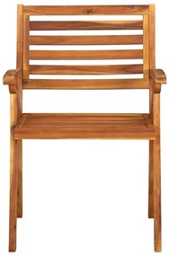 vidaXL Καρέκλες Κήπου 6 τεμ. από Μασίφ Ξύλο Ακακίας