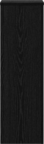 vidaXL Βάση φυτών 2 pcs Μαύρη Οξυά 25 x 25 x 80 cm Επεξεργασμένο ξύλο