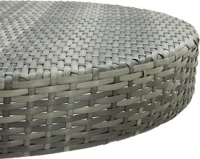 vidaXL Έπιπλα Μπαρ Κήπου 5 τεμ. Γκρι Συνθετικό Ρατάν