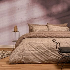 Σεντόνια Cassio (Σετ 4τμχ) Beige Melinen King Size 260x270cm Βαμβάκι-Πολυέστερ