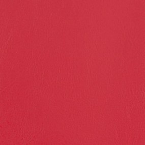 Πολυθρόνα Μπάρελ με Υποπόδιο Κόκκινη από Συνθετικό Δέρμα - Κόκκινο