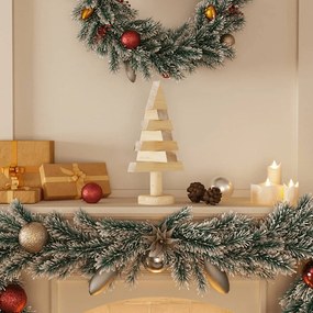 vidaXL Χριστουγεννιάτικα Δέντρα Ξύλινα 2 Τεμ. 30 εκ. Μασίφ Ξύλο Πεύκου