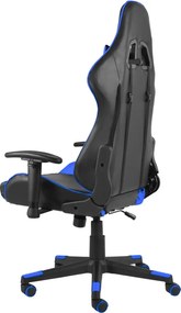 vidaXL Καρέκλα Gaming Περιστρεφόμενη Μπλε PVC