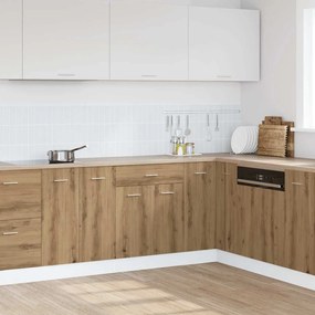 vidaXL Έπιπλο Με Συρτάρι Lyon Artisan Δρυς 60x46x81,5εκ. Επεξεργ. Ξύλο