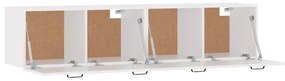 vidaXL Ντουλάπια Τοίχου 2 Τεμ. Λευκά 60 x 36,5 x 35 εκ. Επεξ. Ξύλο