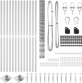 vidaXL Στύλος Περιφράξεων Γαλβανισμένο 25 x 1,6 μ Ατσάλι