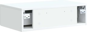 vidaXL Τραπεζάκι Τοίχου Λευκό 59 x 34,5 x 17 εκ. Επεξεργασμένο Ξύλο