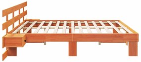 vidaXL Σκελετός Κρεβατιού με συρτάρι Καφέ 180 x 200 cm Μασίφ ξύλο