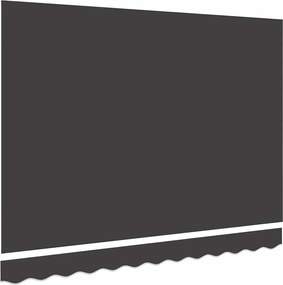 vidaXL Ύφασμα αντικατάστασης τέντας Ανθρακί 235 x 195 εκ. Πολυεστέρας