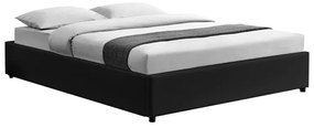 Κρεβάτι διπλό Circe  PU μαύρο με αποθηκευτικό χώρο 150x200εκ Model: 234-000011