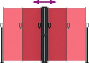 vidaXL Σκίαστρο Πλαϊνό Συρόμενο Κόκκινο 160 x 1000 εκ.