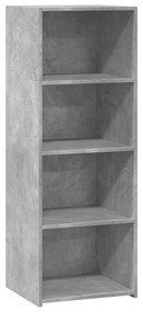 vidaXL Ντουλάπι Γκρι Σκυρ. 45x41x124 εκ. από Επεξεργασμένο Ξύλο