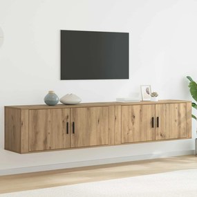 vidaXL Σετ Βαθμιδωτών Ντουλαπιών Τηλεόρασης 2 pcs Artisan Oak