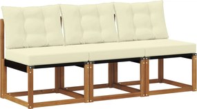 vidaXL 3 Τεμάχιο Εξωτερικός μεσαίος καναπές