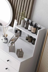 Make-Up Table Harmony 2 Round - White White