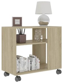 vidaXL Τραπέζι Βοηθητικό Sonoma Δρυς 70x35x55 εκ. Επεξεργασμένο Ξύλο