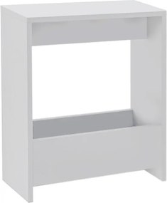 Τραπεζάκι βοηθητικό Simpi Megapap χρώμα λευκό 55x20x60εκ.