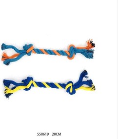Παιχνίδι σκύλου σχοινί με κόμπους - 20cm - 12pcs - 550619