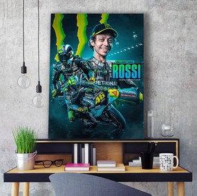 Πίνακας σε καμβά MotoGP Valentino Rossi KNV1735 30cm x 40cm