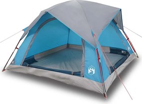 vidaXL Σκηνή Κάμπινγκ 4 Ατόμων Αδιάβροχη Μπλε