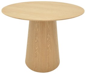 Tραπέζι Donda pakoworld mdf sonoma Φ100x76εκ