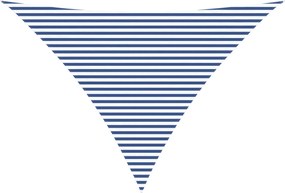 vidaXL Πανί σκιάς Μπλε και άσπρο 5 x 5 x 6 m 100% Πολυέστερ Οξφόρδη