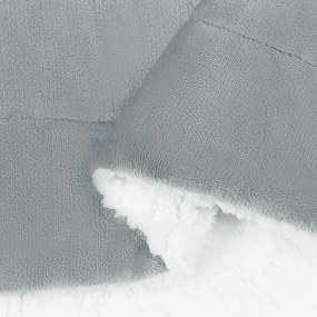 vidaXL Κουβέρτα Γκρι 130 x 150 cm Μαλλί