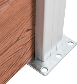 vidaXL Πάνελ Περίφραξης Καφέ 872 x 106 εκ. από WPC